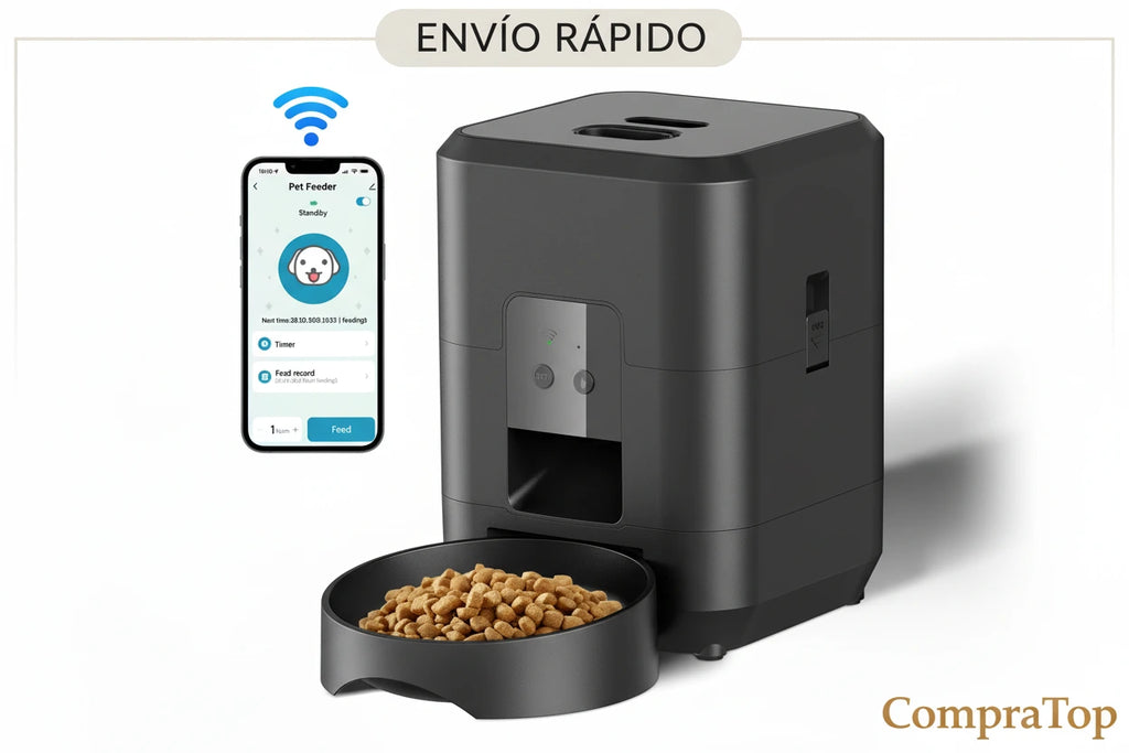 Comedero Inteligente Programable - Alimentación Automática para Mascotas